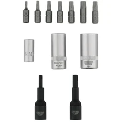 Air Conditioning and ECU Tool Kit, 1/4" Sq. Dr. (12 Piece)