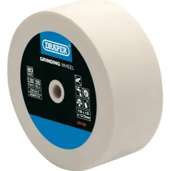 Aluminium Oxide Bench Grinding Wheel, 125 x 50mm, 80 Grit, White