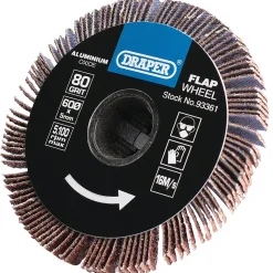 Aluminium Oxide Flap Wheel, 5 x 60mm, 80 Grit