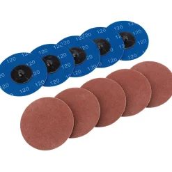 Aluminium Oxide Sanding Discs, 75mm, 120 Grit (Pack of 10)