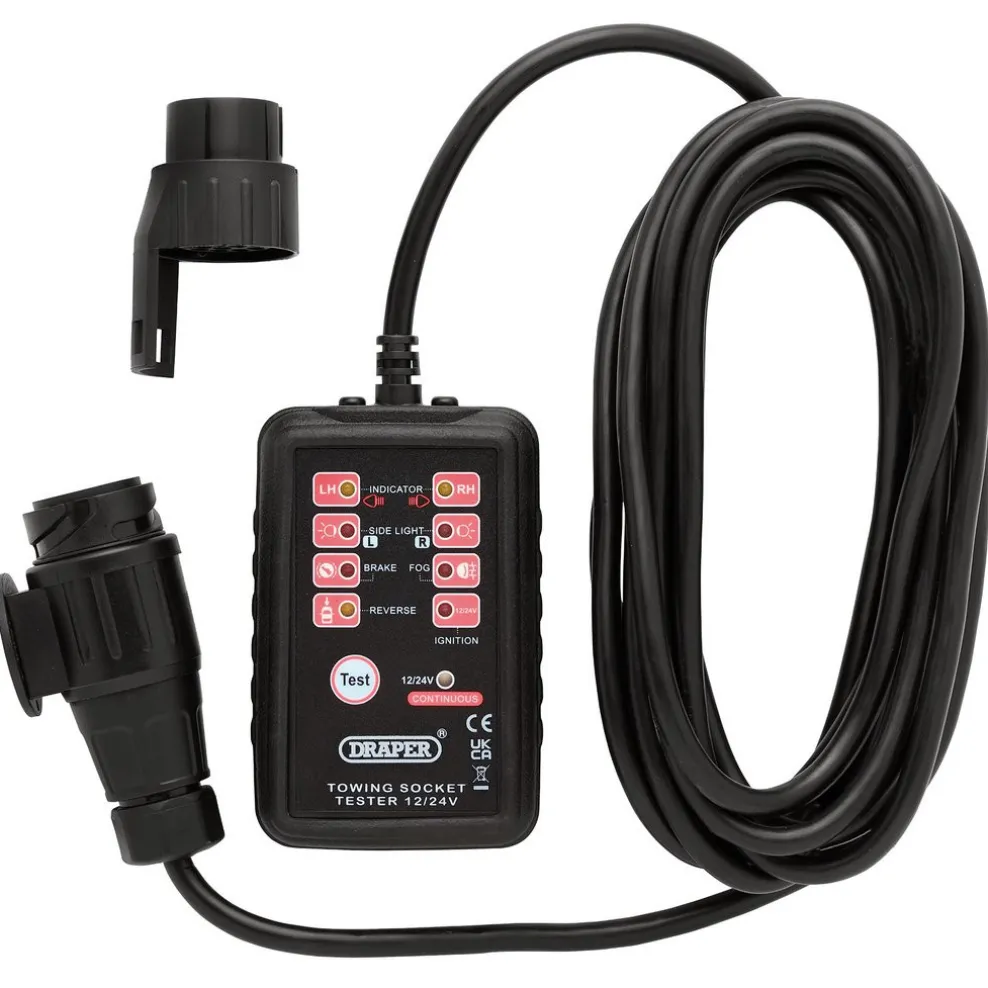 13 and 7-Pin Towbar Socket Tester
