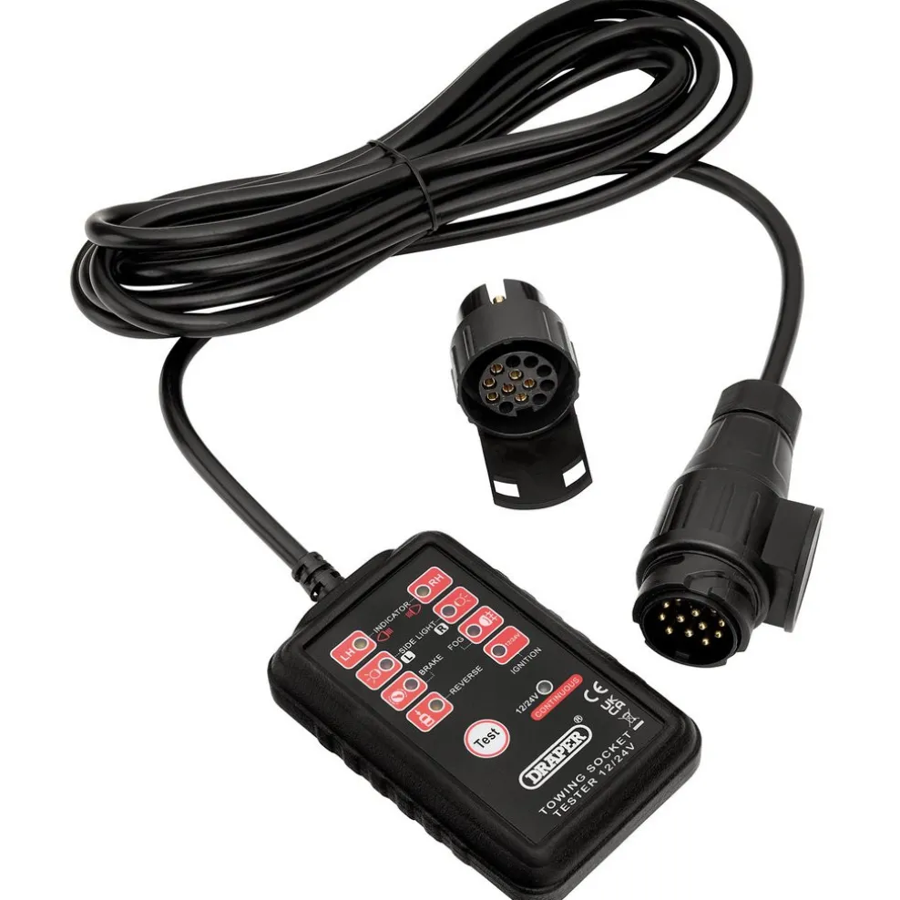 13 and 7-Pin Towbar Socket Tester