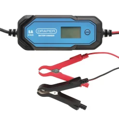 5A 6/12V Smart Battery Charger LCD