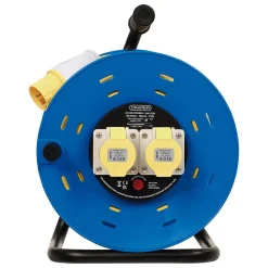 16A 110V 2 Socket Open Cable Reel, 50m