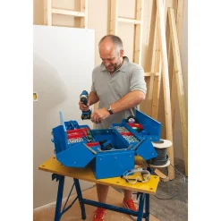 Barn Type Tool Box with 4 Cantilever Trays, 460mm