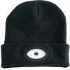 Beanie Hat with Rechargeable Torch, One Size, 1W, 100 Lumens, Black