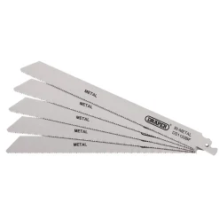 Bi-metal Reciprocating Saw Blades for Metal Cutting, 225mm, 14tpi (Pack of 5)