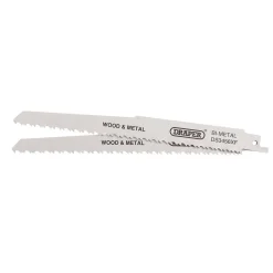 Bi-metal Reciprocating Saw Blades for Multi-Purpose Cutting, 200mm, 6-12tpi (Pack of 2)