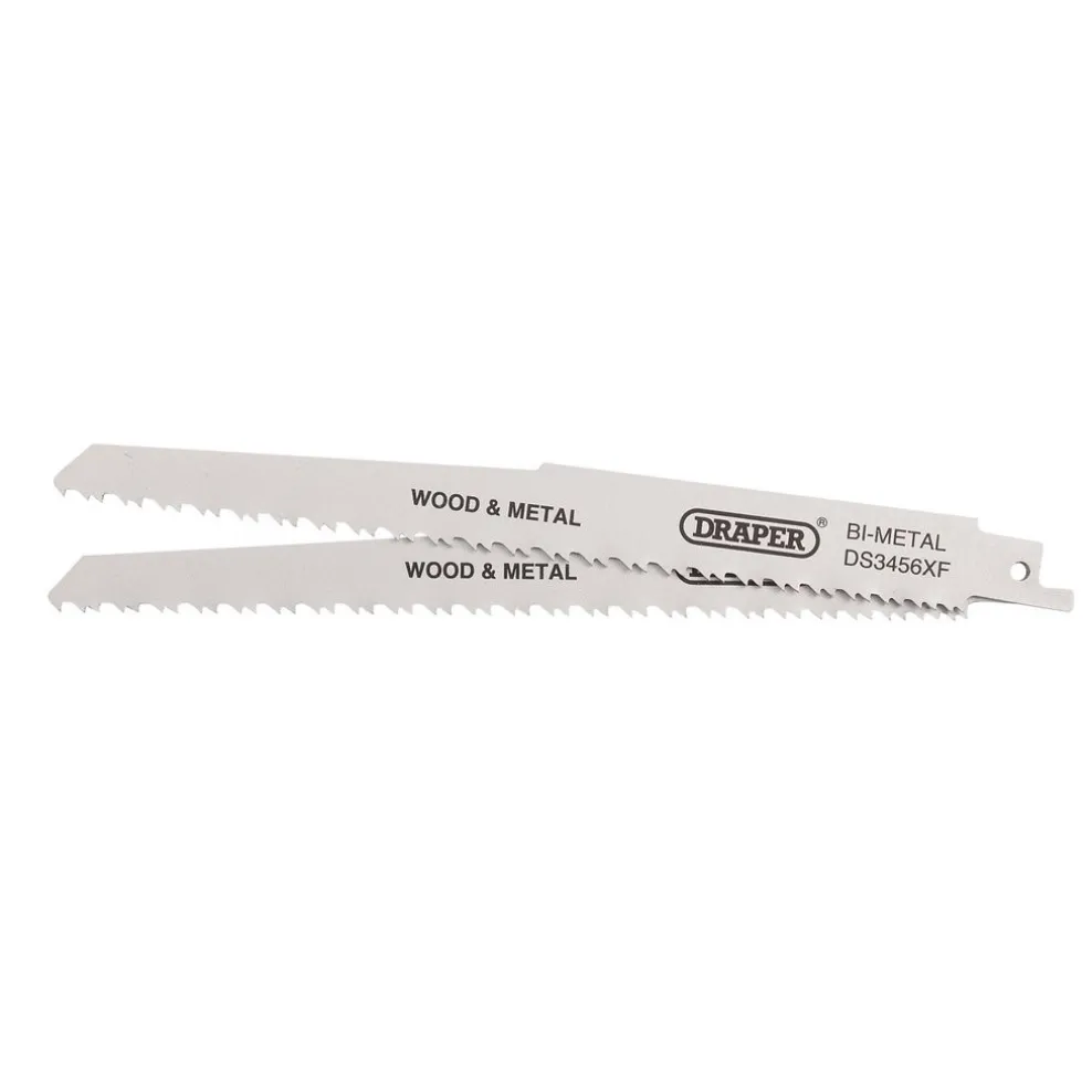 Bi-metal Reciprocating Saw Blades for Multi-Purpose Cutting, 200mm, 6-12tpi (Pack of 2)