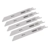 Bi-metal Reciprocating Saw Blades for Metal Cutting, 150mm, 24tpi (Pack of 5)