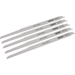 Bi-metal Reciprocating Saw Blades for Multi-Purpose Cutting, 300mm, 6tpi (Pack of 5)