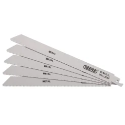 Bi-metal Reciprocating Saw Blades for Metal Cutting, 225mm, 24tpi (Pack of 5)
