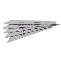 Bi-metal Reciprocating Saw Blades for Metal, 150mm, 10-14tpi (Pack of 5)