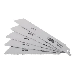 Bi-metal Reciprocating Saw Blades for Metal, 150mm, 10-14tpi (Pack of 5)