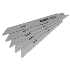 Bi-metal Reciprocating Saw Blades for Metal, 150mm, 10tpi (Pack of 5)