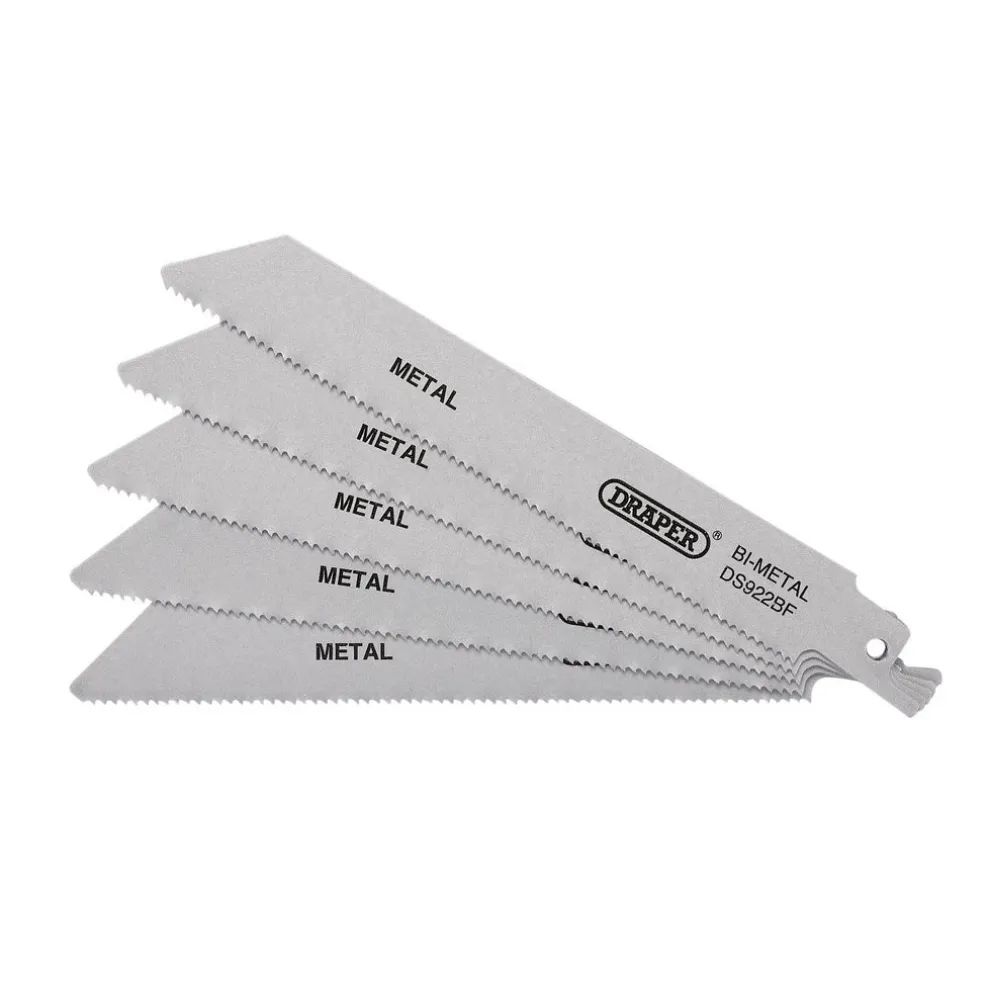 Bi-metal Reciprocating Saw Blades for Metal, 150mm, 14tpi (Pack of 5)