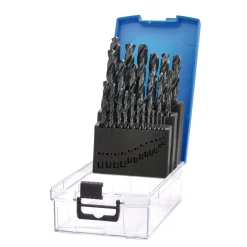 Black HSS Drill Bit Set (25 Piece)