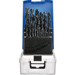 Black HSS Drill Bit Set (25 Piece)
