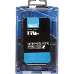 Black HSS Drill Bit Set (19 Piece)