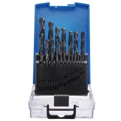 Black HSS Drill Bit Set (19 Piece)