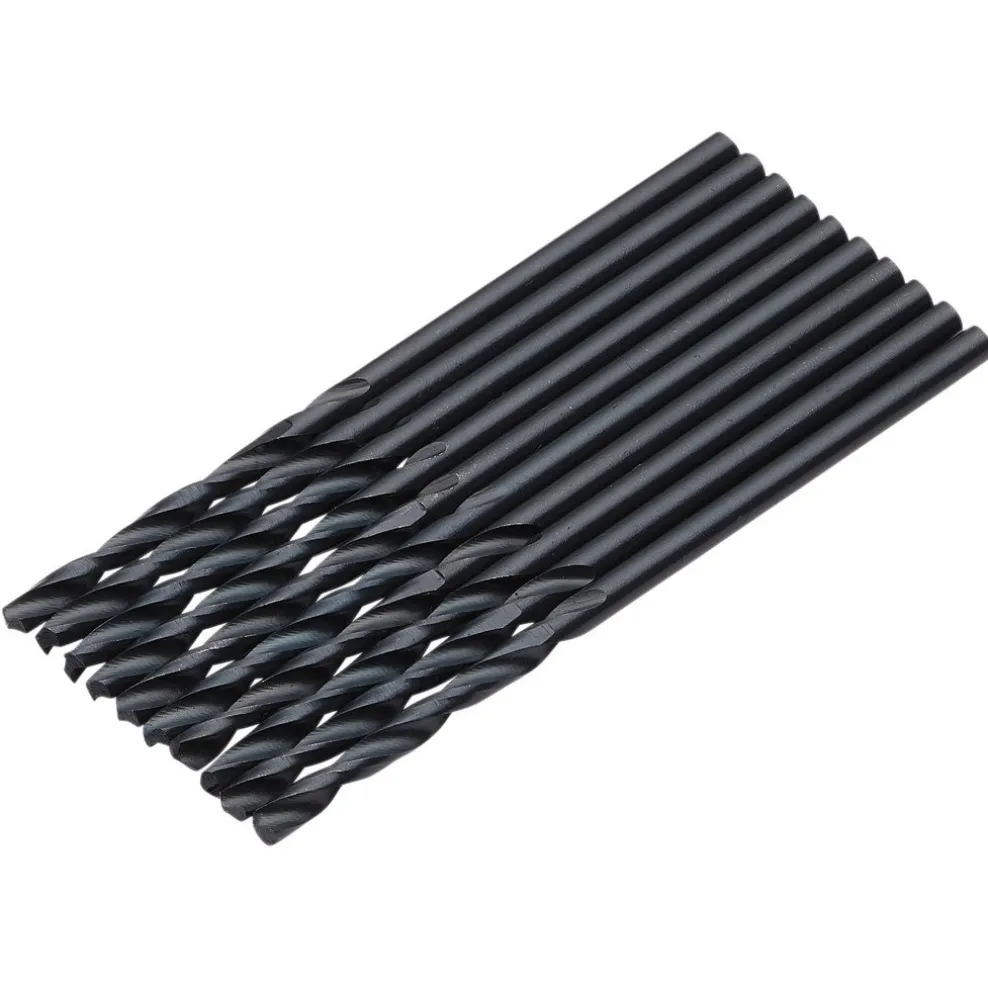 Black HSS Drill Bit, 3 x 61mm (Pack of 10)