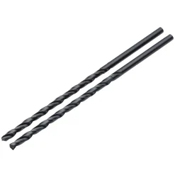 Black HSS Long Drill Bit 3 x 100mm (Pack of 2)