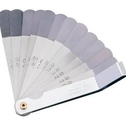12 Blade Metric and Imperial Angled Tappet Gauge