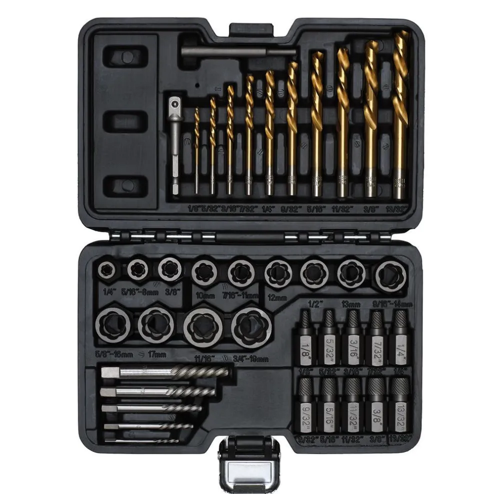 Bolt Nut Stud Screw Extractor Set (40 Piece)