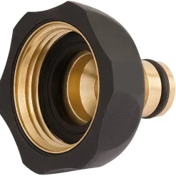 Brass and Rubber Tap Connector, 1"
