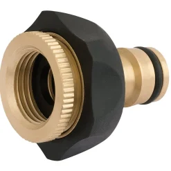 Brass and Rubber Tap Connector, 1/2 - 3/4"