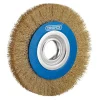 Brassed Steel Bench Grinder Wire Wheel Brush, 150 x 31.75mm