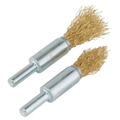 Brassed Steel Crimped Decarb Brush Set (2 Piece)