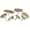 Brassed Steel Crimped Wire Brush Set (6 Piece)