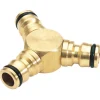 Brass 3 Way Connector