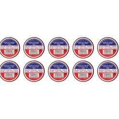 Brown PVC Electrical Insulation Tape, 19mm x 20m (Pack of 10)
