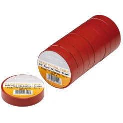 Brown PVC Electrical Insulation Tape, 19mm x 33m (Pack of 10)