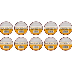 Brown PVC Electrical Insulation Tape, 19mm x 33m (Pack of 10)