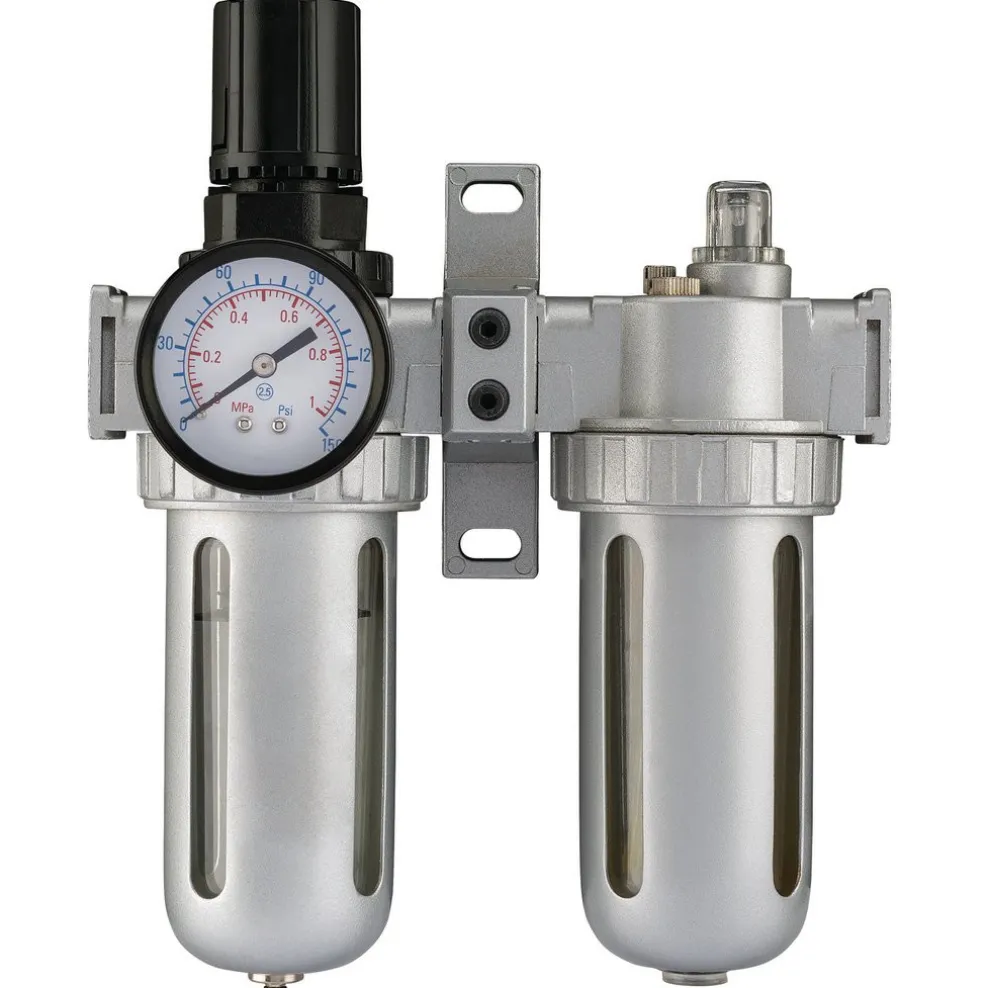 1/4" BSP Combined Filter/Regulator/Lubricator Unit