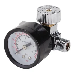 1/4" BSP On-Gun Air Regulator and Gauge, 180psi
