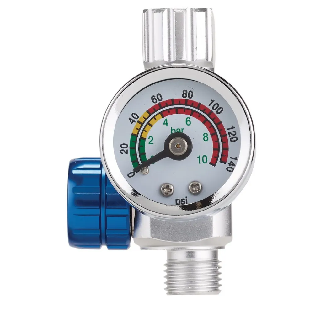 1/4" BSP On-Gun Air Regulator and Gauge, 140psi
