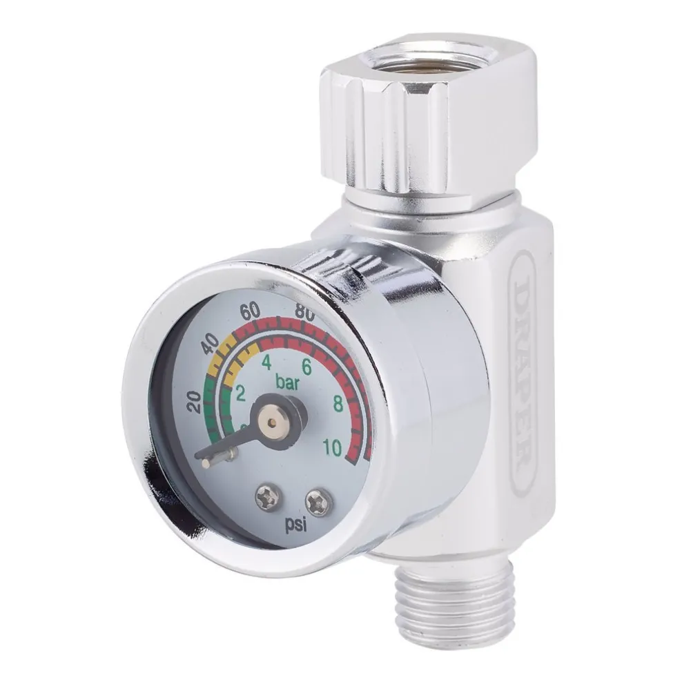 1/4" BSP On-Gun Air Regulator and Gauge, 140psi