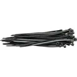 Cable Ties, 2.5 x 100mm, Black (Pack of 100)