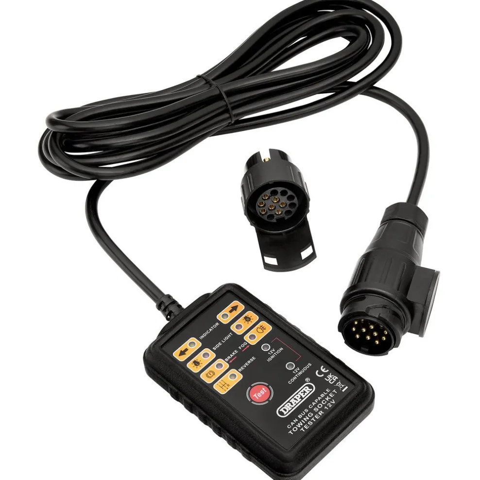CAN Bus 13 and 7-Pin Towbar Socket Tester