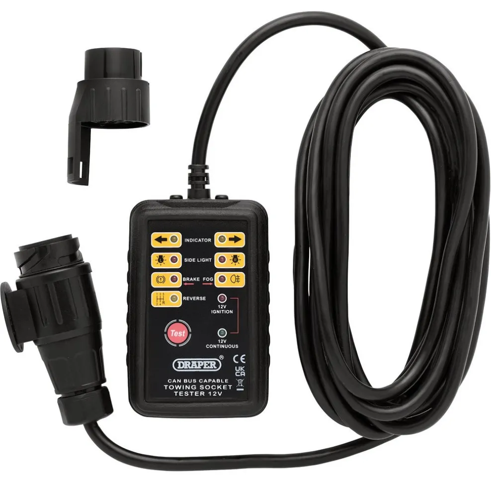 CAN Bus 13 and 7-Pin Towbar Socket Tester