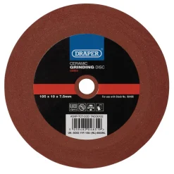 Ceramic Grinding Disc, 105 x 10 x 7.5mm