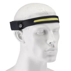 COB LED Rechargeable 2-in-1 Head Torch with Wave Sensor, 3W, 120/350 Lumens, USB-C Cable Supplied