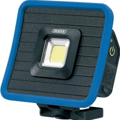 COB LED Rechargeable Mini Flood Light and Power Bank with Magnetic Base and Hanging Hook, 10W, 1000 Lumens, Blue, USB-C Cable Supplied