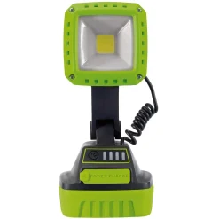 COB LED Rechargeable Work Light, 10W, 1,000 Lumens, Green, 2 x 2.2Ah Batteries