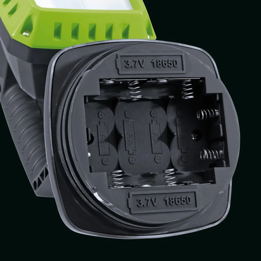 COB LED Rechargeable Work Light, 10W, 1,000 Lumens, Green, 2 x 2.2Ah Batteries