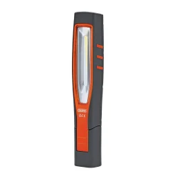 COB/SMD LED Rechargeable Inspection Lamp, 10W, 1,000 Lumens, Orange, 1 x USB Charging Socket Supplied